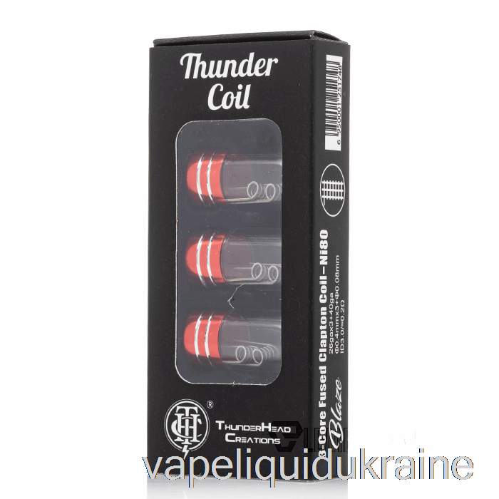 Vape Liquid Ukraine Thunderhead Creations Prebuilt Thunder Coils 3-Core Fused Clapton Coils
